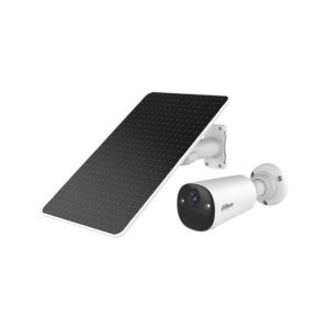 Cámara bullet WiFi 4MP con batería y panel solar Dahua DH-KIT-EUR/IPC-BF4CP-0210B-Ash/M0508 (grafito) - Intelix Safety