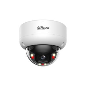 Cámara domo IP PoE antivandálica WizSense 3 Series 4MP exterior Full-Color con IA Dahua DH-IPC-HDBW3449EP-S-IL-0280B - Intelix Safety