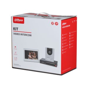 Kit de videoportero IP con estación exterior de… Dahua DHI-KTP04(S)/DHI-VTO2201F-P-S2/DHI-VTH5421HW - Intelix Safety