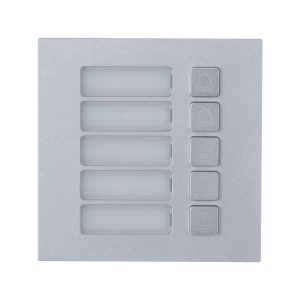 Módulo de cinco botones para videoportero modular · Plata Dahua DHI-VTO4103F-MB5 - Intelix Safety