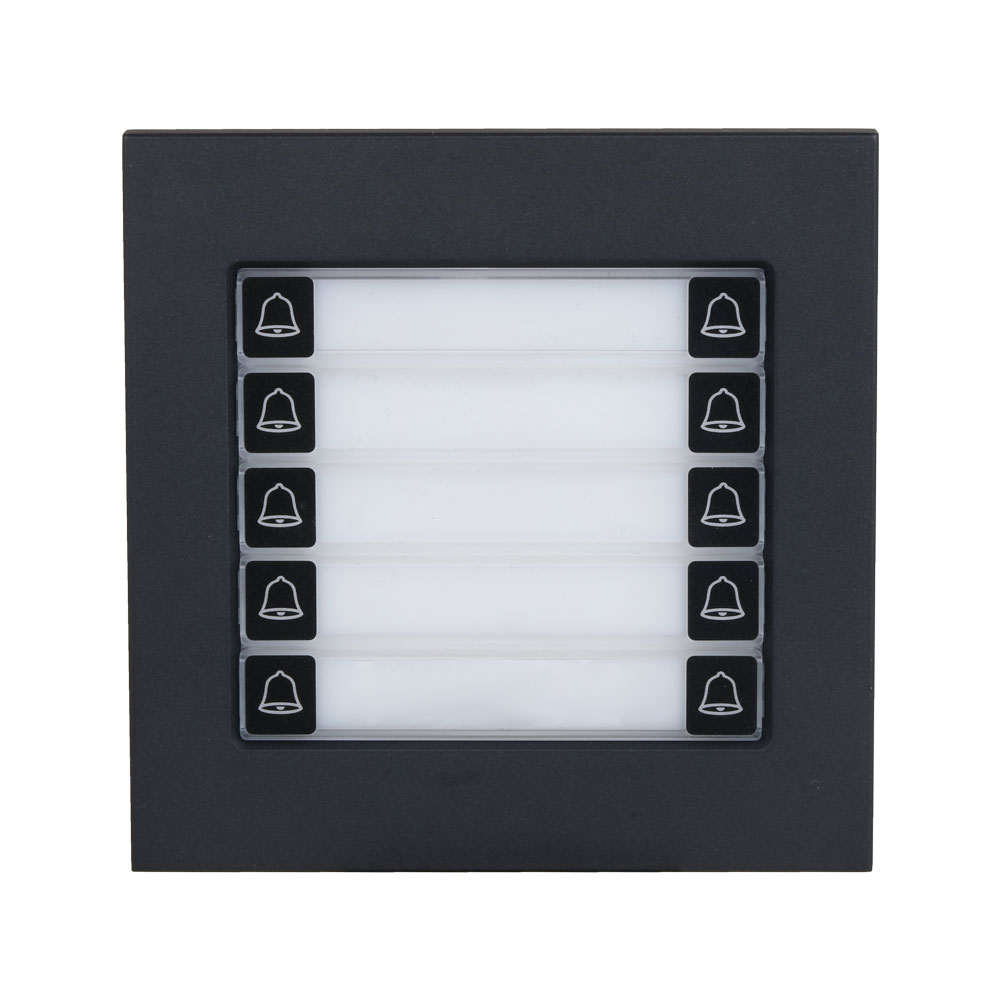 Módulo de 10 botones para videoportero IP · Negro Dahua DHI-VTO4202FB-MDB10 - Intelix Safety