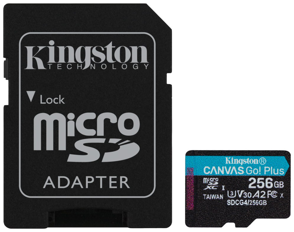 Tarjeta de Memoria MicroSDXC Kingston Canvas Go! Plus 256GB Dahua SDCG4/256GB - Intelix Safety