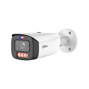 Cámara bullet IP PoE WizSense 3 Series 4MP TiOC PRO varifocal motorizada Full-Color con IA y disuasión activa Dahua DH-IPC-HFW3449T1P-ZAS-PV-2712-PRO - Intelix Safety