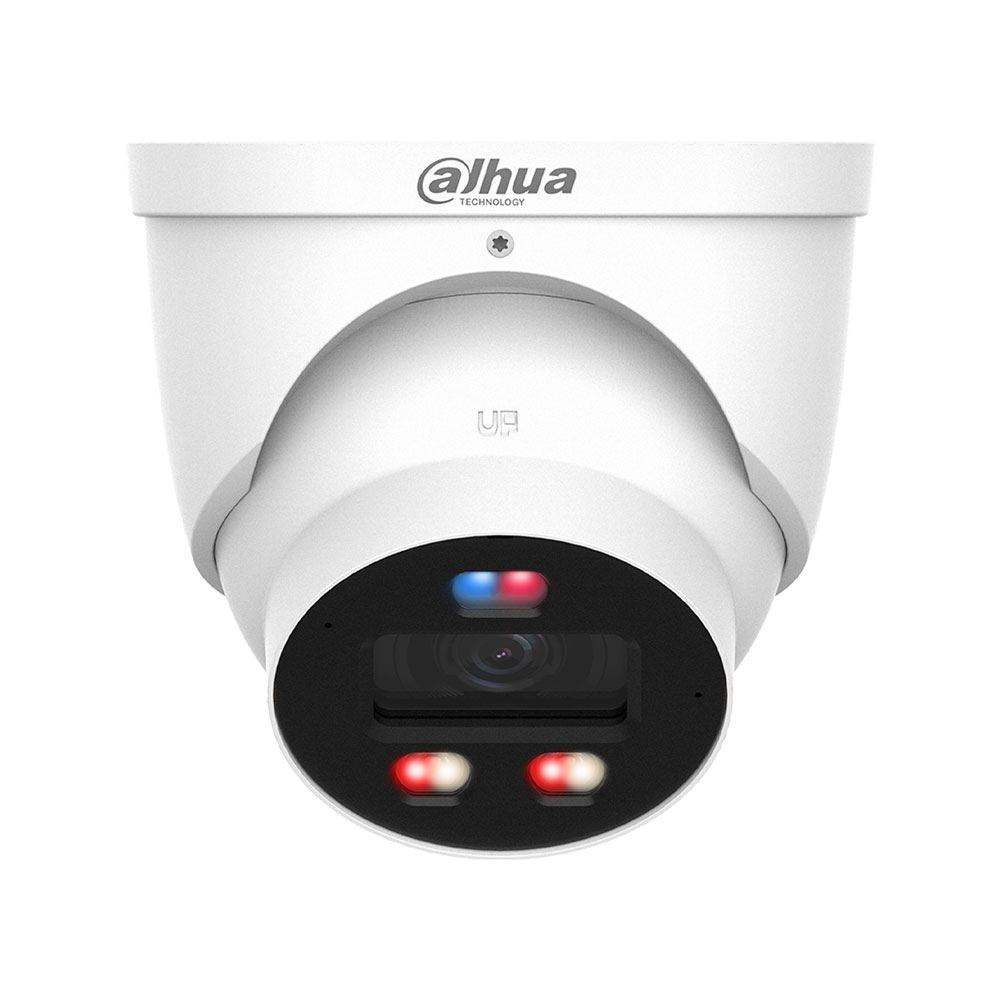 Cámara minidomo IP PoE WizSense 3 Series 6MP TiOC PRO Full-Color con IA y disuasión activa Dahua DH-IPC-HDW3649HP-AS-PV-0280B-PRO - Intelix Safety