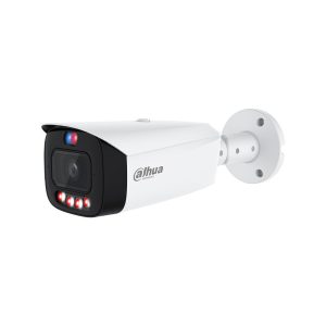 Cámara bullet IP PoE WizSense 3 Series 4MP TiOC PRO Full-Color con IA y disuasión activa Dahua DH-IPC-HFW3449T1P-AS-PV-0360B-PRO - Intelix Safety