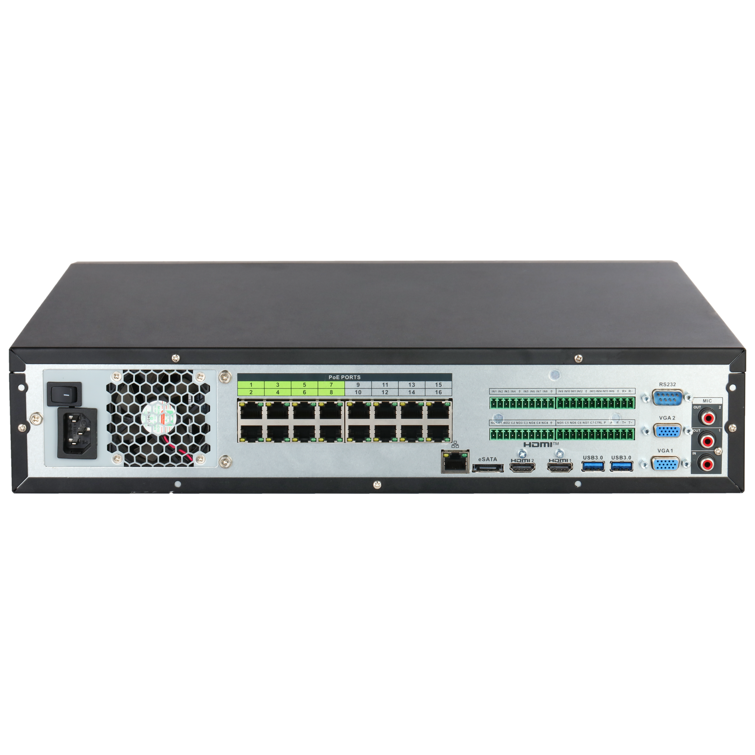 DHI NVR5832 16P EI2 rear