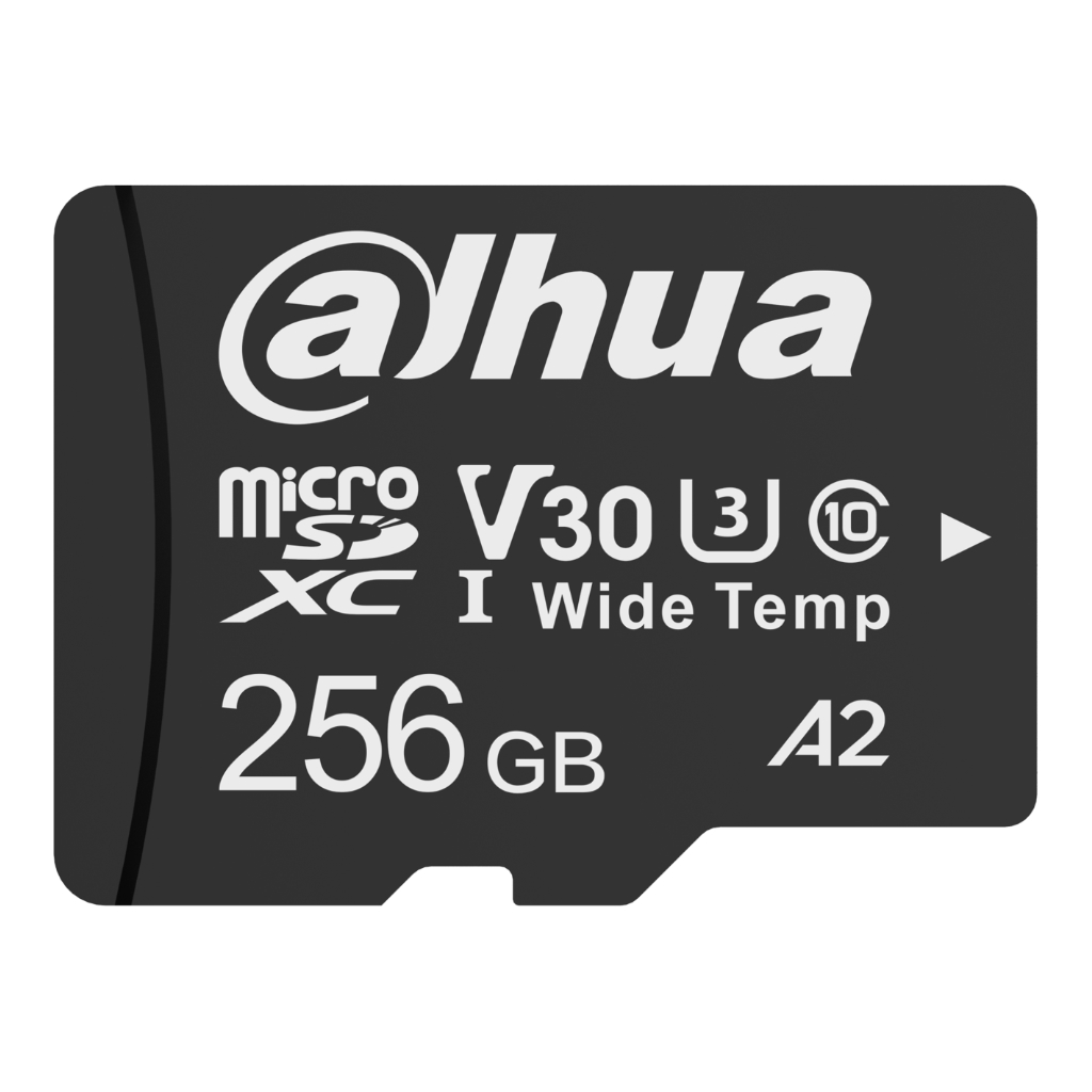 Tarjeta microSD TF-W100 256GB · Amplia temperatura Dahua TF-W100/256GB - Intelix Safety