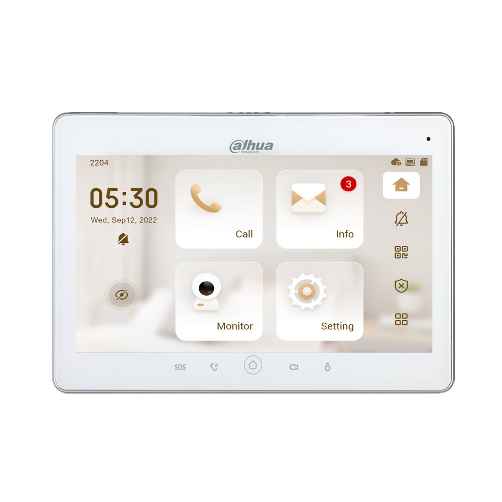 Monitor IP WiFi SIP 10" Dahua VTH5241DW-S2 — vista 2