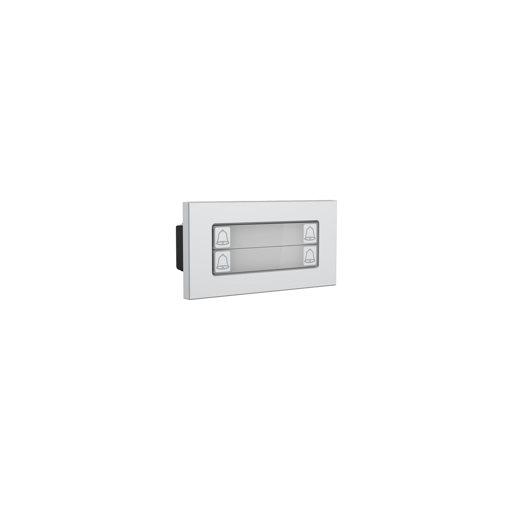 Módulo de 4 botones para videoportero IP · Plata Dahua DHI-VTO4202F-MDB4 — vista 3
