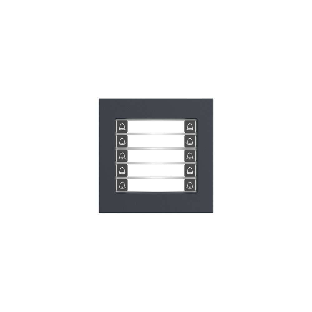 Módulo de 10 botones para videoportero IP · Negro Dahua DHI-VTO4202FB-MDB10 — vista 1