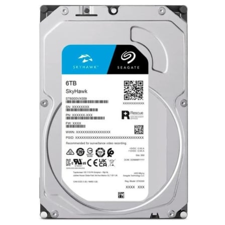Seagate skyhawk 6tb st6000vx009 etiqueta